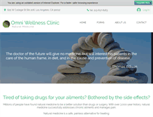 Tablet Screenshot of omniwellnessclinic.com